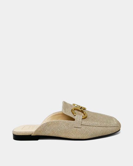 Andromeda Gold Mules Shoes in 6 at Wrapsody