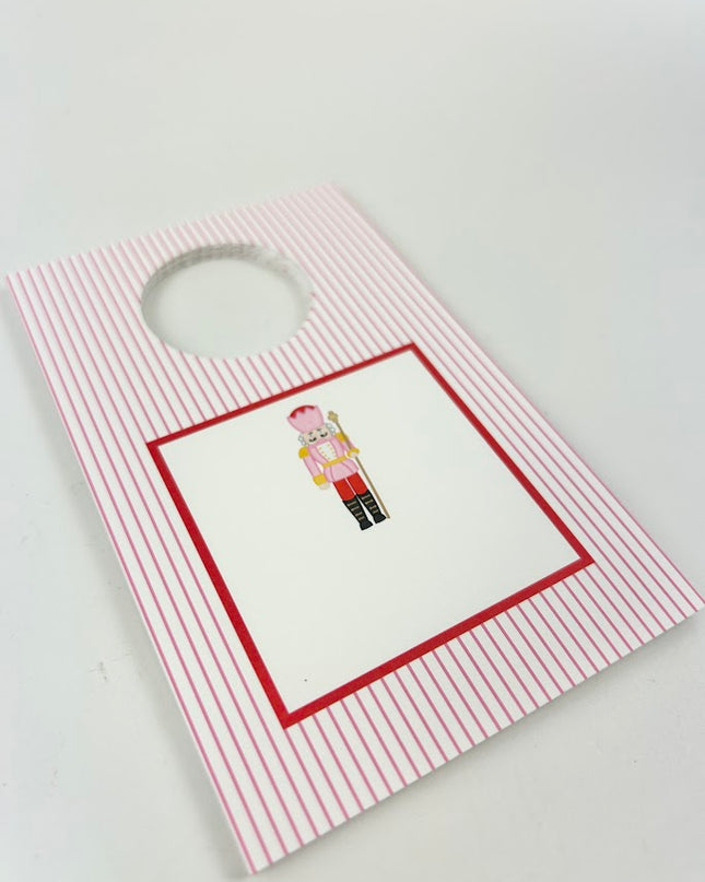 Pink Nutcracker Wine Tag Set Paper in  at Wrapsody