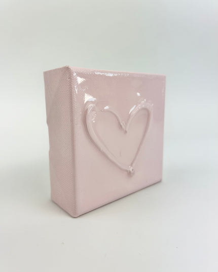 Light Pink Mini Hearts Canvas Home Decor in  at Wrapsody