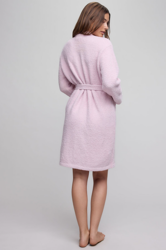Barefoot Dreams CozyChic Solid Robe - Petal Loungewear in at Wrapsody