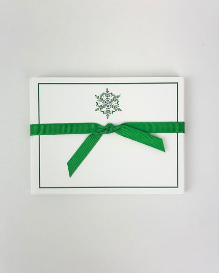 Boxwood Snowflake Stationery Set Paper in at Wrapsody
