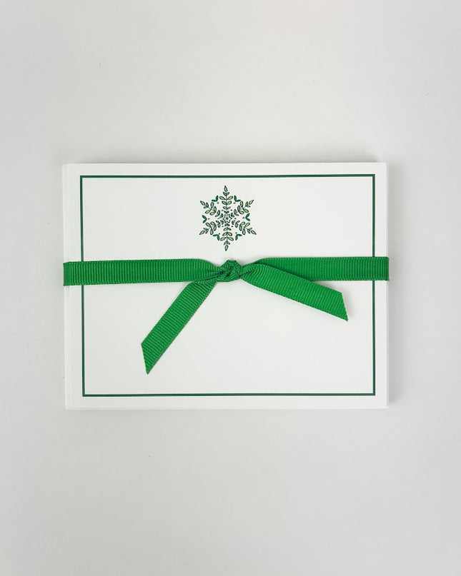 Boxwood Snowflake Stationery Set Paper in at Wrapsody