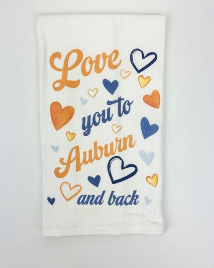 Love You to Auburn and Back Towel Kitchen Towels in  at Wrapsody