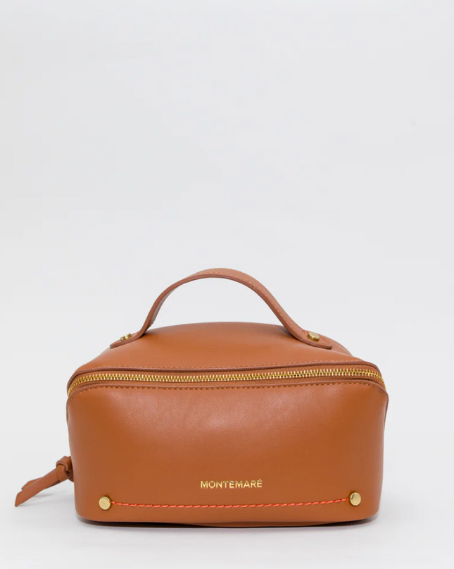 Roma Foldout Toiletry Case Cognac Travel Accessories in at Wrapsody