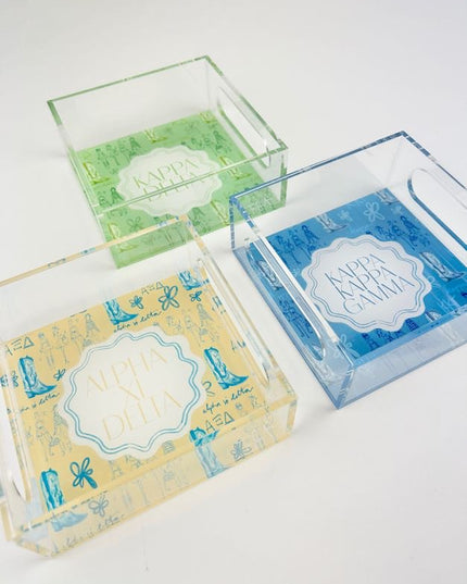 Sorority Printed Acrylic Tray Greek in Alpha Chi Omega at Wrapsody