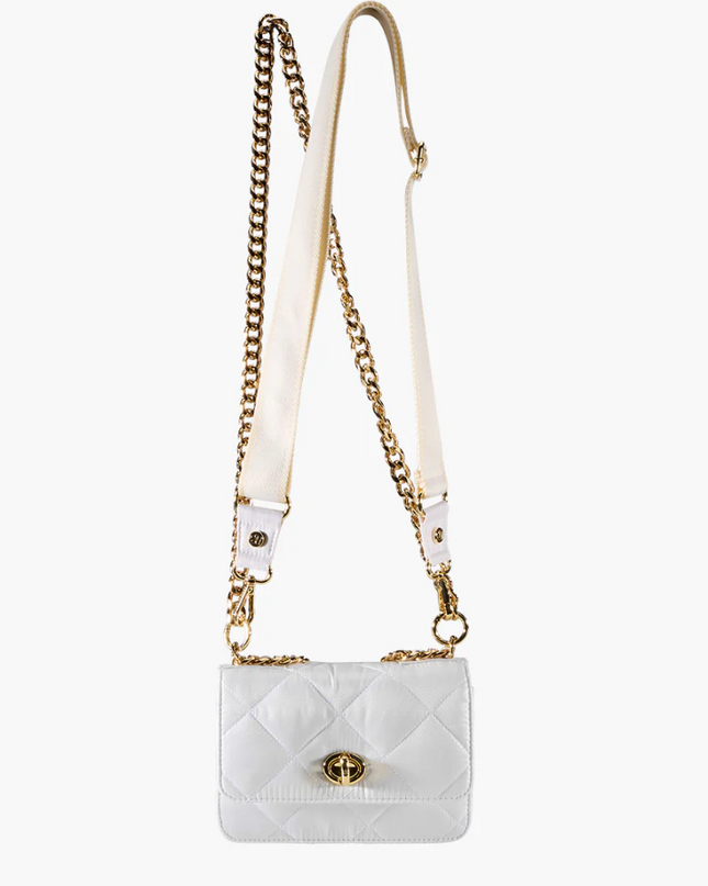 Oliver Thomas Wallet on a Chain - White Handbags in at Wrapsody