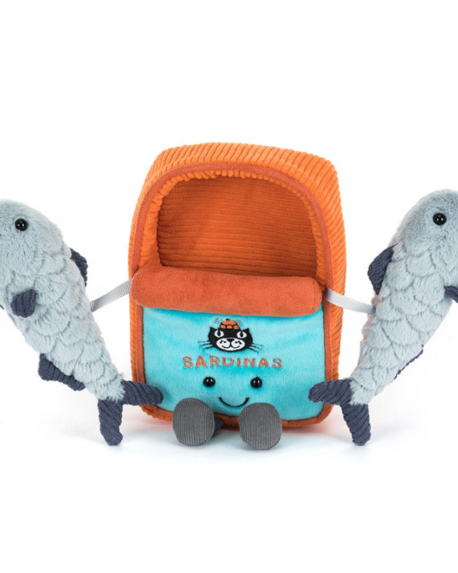 Jellycat Amusables Sardine Tin Soft Toys in at Wrapsody