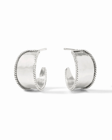 Julie Vos Savoy Hoop XS in Silver Earrings in at Wrapsody