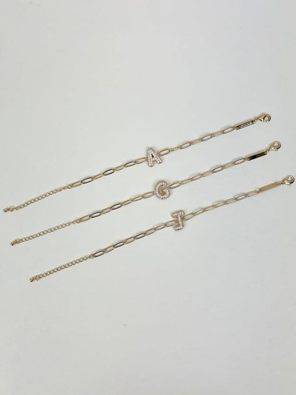 Chloe Initial Bracelet Bracelets in at Wrapsody