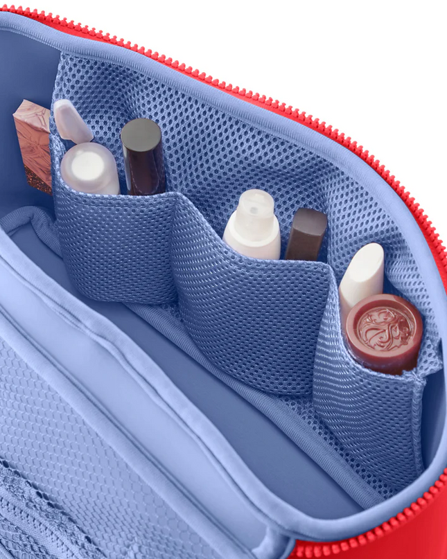 Neoprene Large Train Case Coral Red