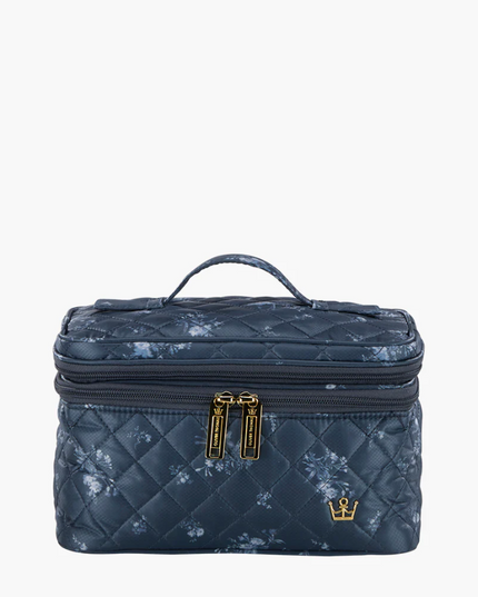 Oliver Thomas Not a Trainwreck Case Denim Navy Floral Travel Accessories in at Wrapsody