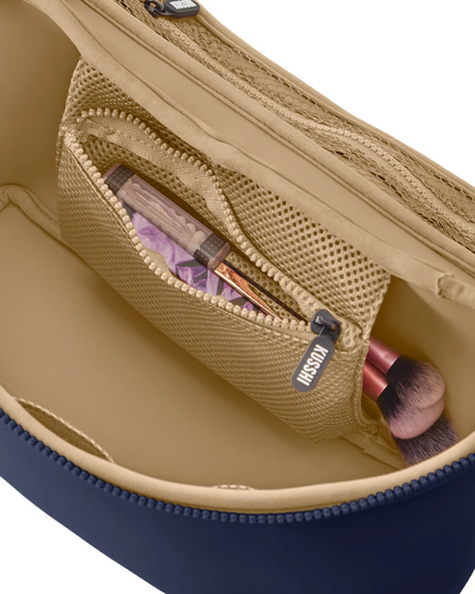 Neoprene Large Train Case Navy Travel Accessories in at Wrapsody