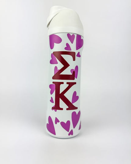 Sorority Flip-Top Water Bottle Greek in Sigma Kappa at Wrapsody