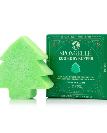 Spongelle Holiday Tree Sponge Cypress Bloom Bath & Body in at Wrapsody