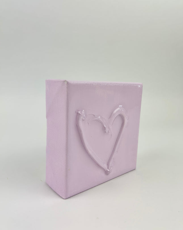 Lilac Mini Hearts Canvas Home Decor in  at Wrapsody