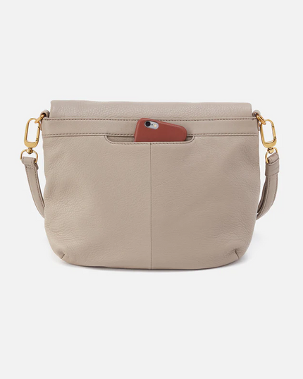 Hobo Fern Foldover Messenger in Taupe Handbags in  at Wrapsody