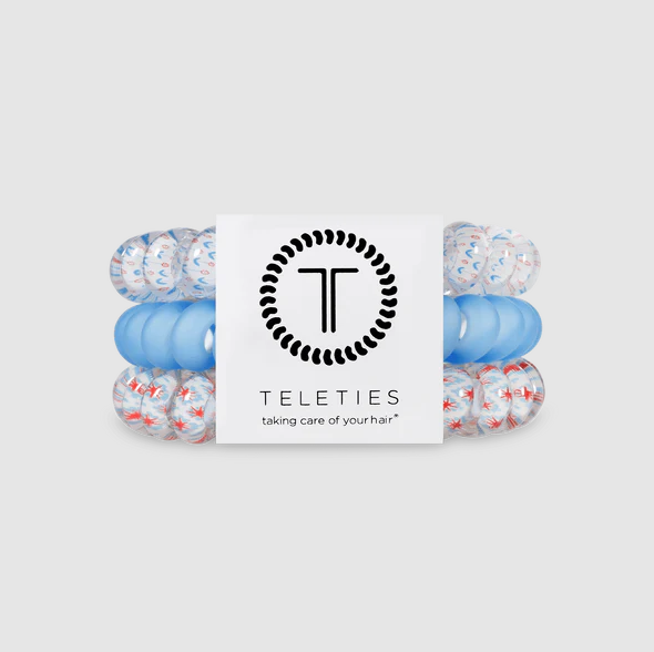 Teleties Sweet Liberty Large Hair Ties Hair Accessories in at Wrapsody