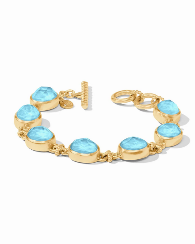 Julie Vos Nassau Capri Blue Demi Stone Bracelet Bracelets in  at Wrapsody