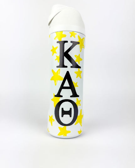 Sorority Flip-Top Water Bottle Greek in Kappa Alpha Theta at Wrapsody