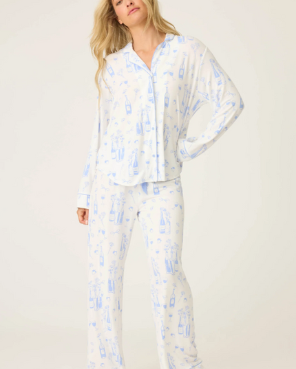 PJ Salvage Parisian Dreams Ivory Top Loungewear in at Wrapsody