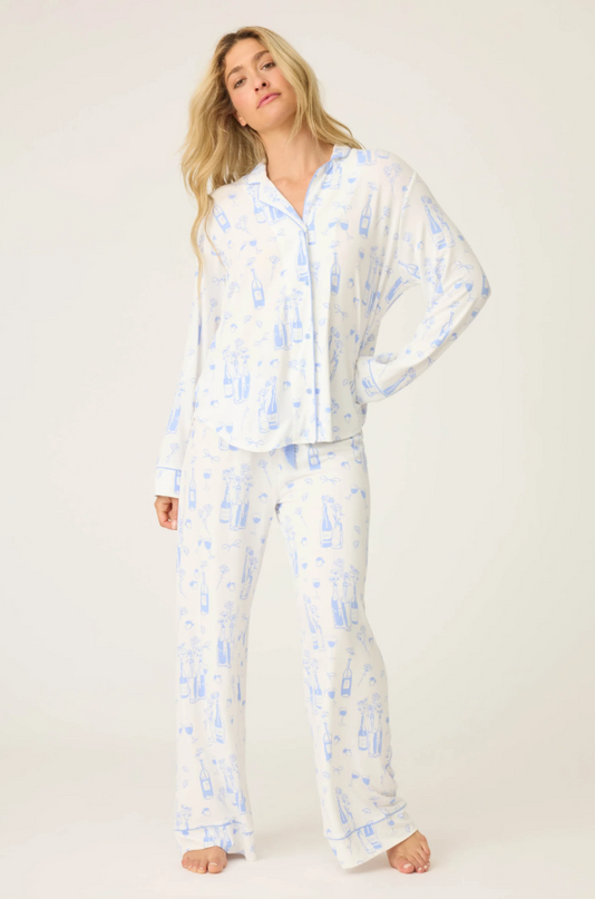 PJ Salvage Parisian Dreams Ivory Top Loungewear in at Wrapsody