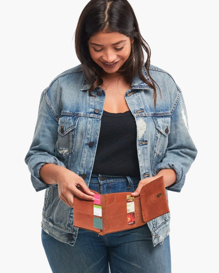 Able Debre Wallet in Whiskey Wallets in  at Wrapsody