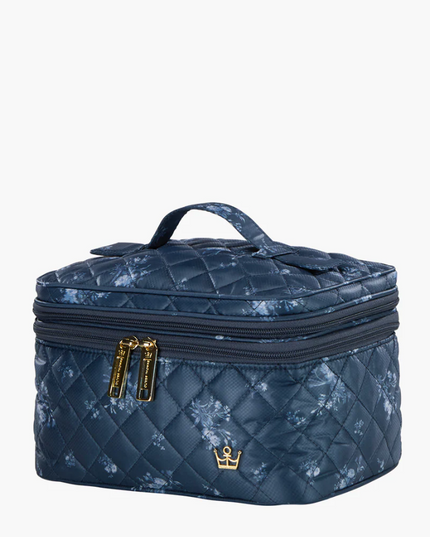 Oliver Thomas Not a Trainwreck Case Denim Navy Floral Travel Accessories in at Wrapsody