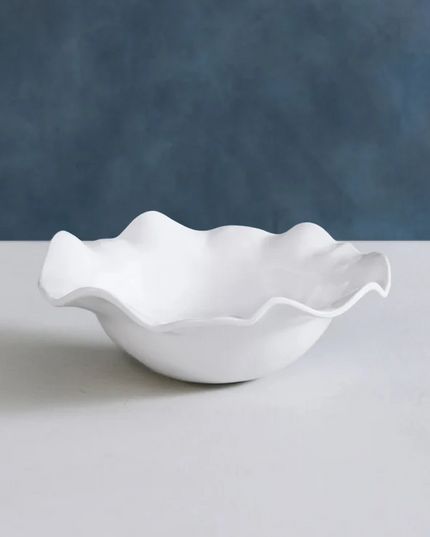 Vida Havana Medium Bowl in White Tabletop in  at Wrapsody