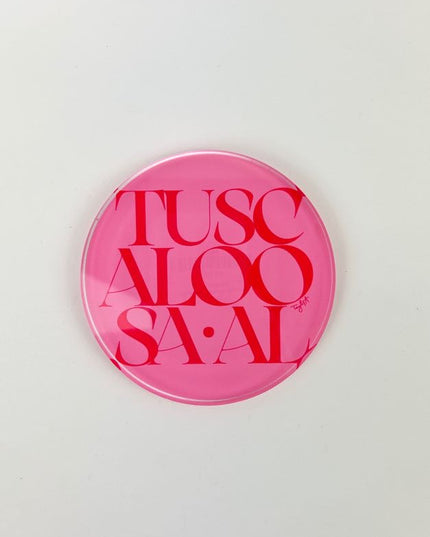 Tucaloosa Round Acrylic Coaster Home Decor in  at Wrapsody