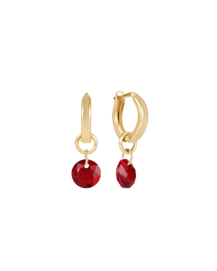 Enewton Reflection Small Charm Huggie Hoop Earrings in 01 at Wrapsody