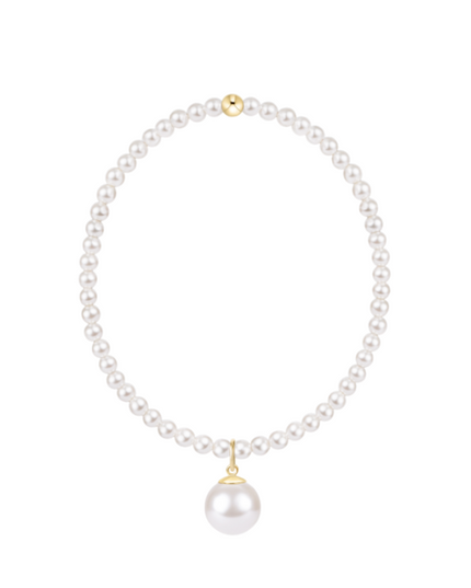 Enewton Classic Pearl 3mm Bracelet with 10mm Pearl Charm