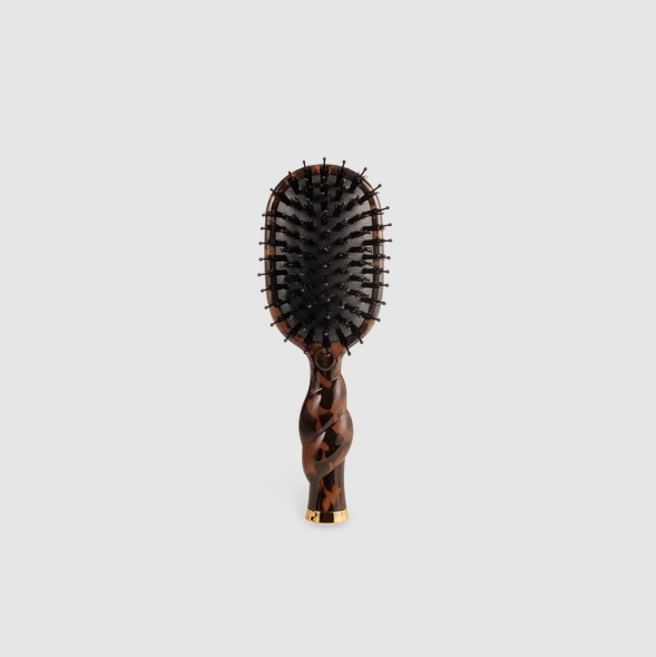 Teleties Boar Bristle Tortoise Mini Brush Hair Accessories in at Wrapsody