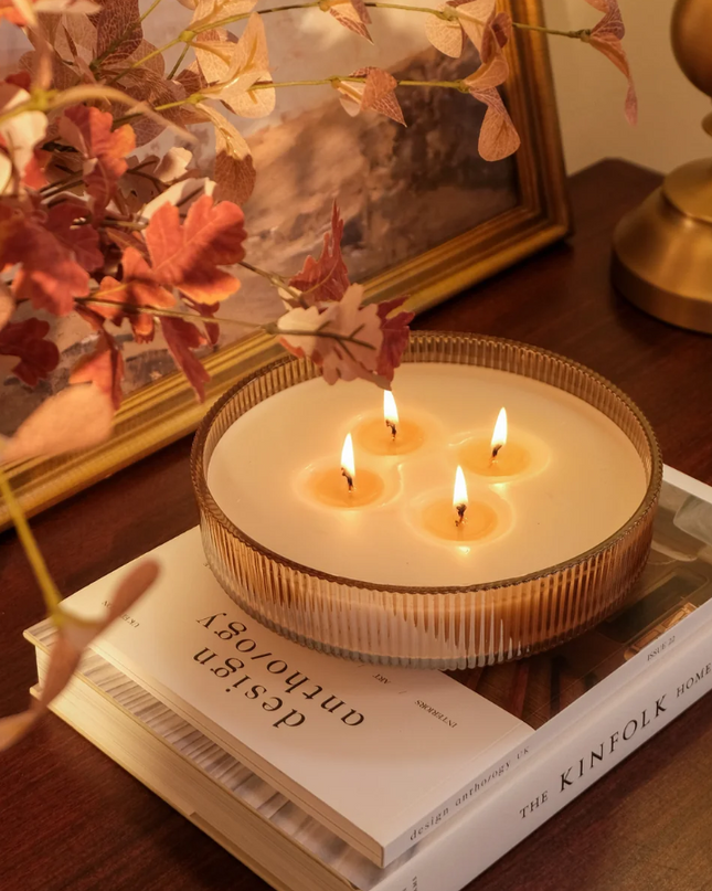 Votivo Holiday Candle Multi Wick Velvet Rouge Candles in at Wrapsody