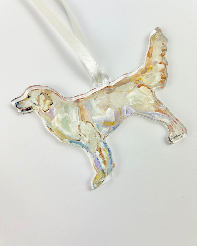 Light Golden Retriever Acrylic Ornament Home Decor in  at Wrapsody