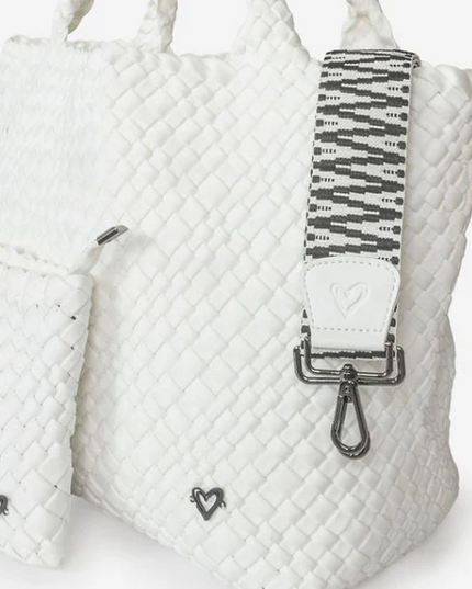 PreneLove London Large Woven - White Totes in  at Wrapsody