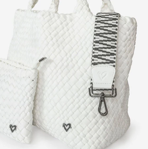 PreneLove London Large Woven - White Totes in  at Wrapsody