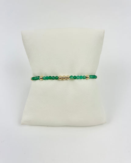 Enewton Worthy 3mm Bracelet - Green Onyx Bracelets in  at Wrapsody