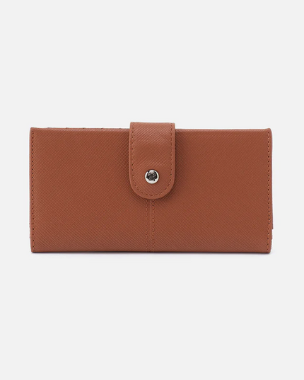 Hobo Essential Bifold Wallet in Lion Saffiano Wallets in  at Wrapsody