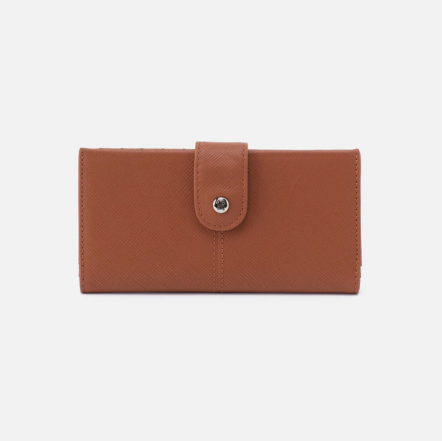 Hobo Essential Bifold Wallet in Lion Saffiano Wallets in  at Wrapsody