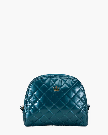 Oiver Thomas KST Cosmetic Medium Teal Metallic Travel Accessories in at Wrapsody