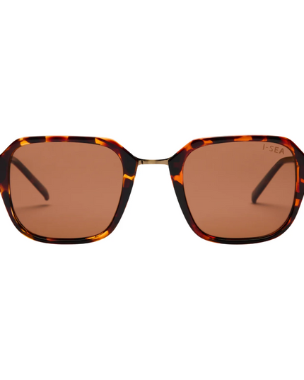 I-SEA Riley Tortoise/Brown Sunglasses Sunglasses in at Wrapsody