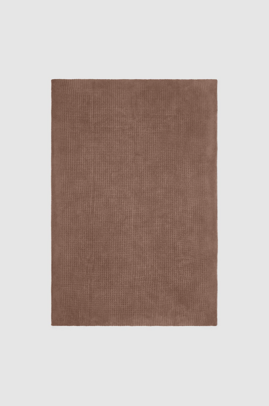 Barefoot Dreams CozyChic Waffle Sable Throw Blankets & Throws in at Wrapsody