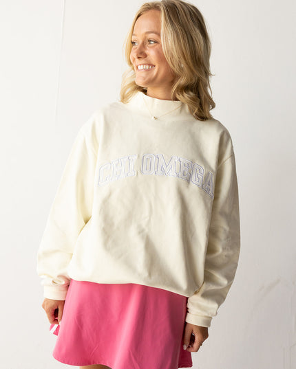 Sorority Terry Mockneck Sweatshirt