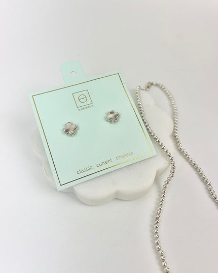 Enewton Sterling 15" Choker Classic 3mm/Cross Stud Duo Necklaces in at Wrapsody