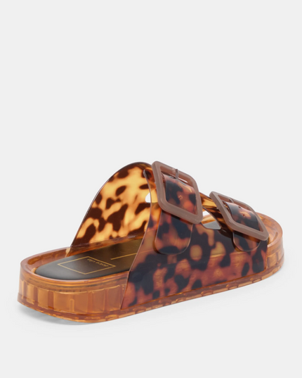 Julio Vinyl Tortoise Sandals Shoes in at Wrapsody