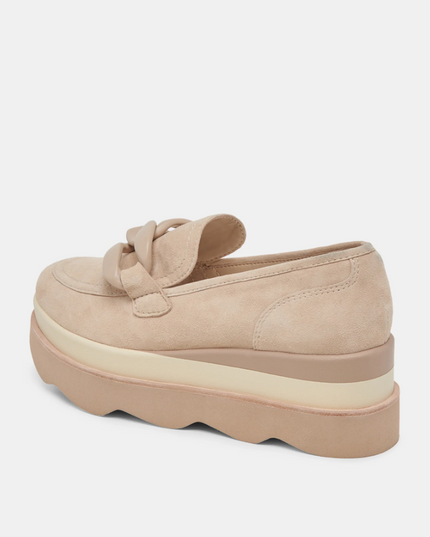 Jaksen Loafers in Suede Dune Shoes in  at Wrapsody