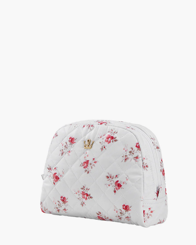 Oliver Thomas KST Cosmetic Medium White Rose Print Travel Accessories in at Wrapsody