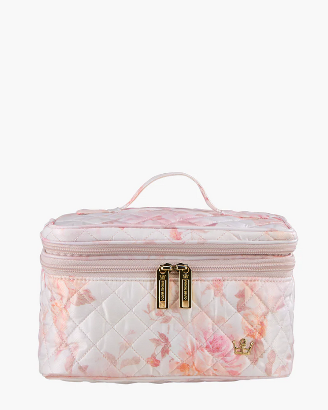 Oliver Thomas Not a Trainwreck Case Petal Pink Rose Print Travel Accessories in at Wrapsody