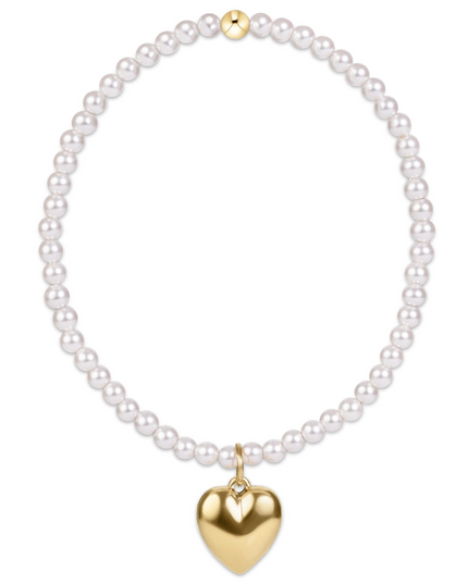 Enewton Classic Pearl 3mm Love Plush Charm Bracelet