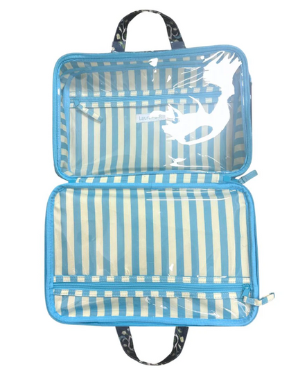 Laura Park Rosemary Indigo Travel Case Travel Accessories in at Wrapsody